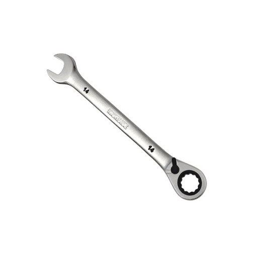 Llave combinada con carraca reversible 17 mm cromo vanadio ironside