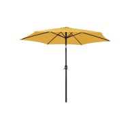 Parasol aluminio inclinable mostaza 3 m tubo 48 mm con manivela import