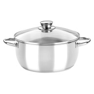 Cazuela con tapa cristal optima 24 cm monix