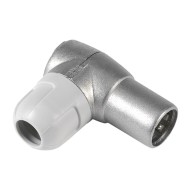 Conector antena tv acodado blindado macho cei Ø9,5MM televes