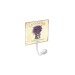Percha pared porcelana lavanda 1 1 pomo blanca nesu