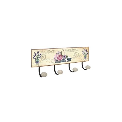 Percha pared porcelana lavanda 2 4 pomos nesu