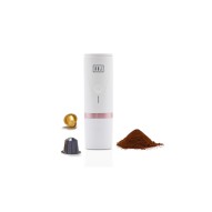 Cafetera portatil a bateria USB 80 ml blanca boj