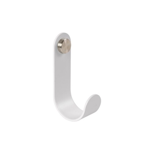 Gancho boton INOX blanco nesu