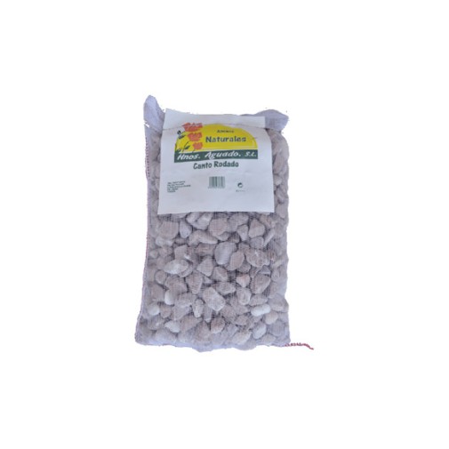 Canto rodado blanco 20 l (20-40) abonos naturales hno