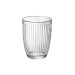 Vaso agua vidrio grabado line 6 uds 39 cl transparente bormioli