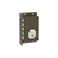 Cerradura sobreponer C9222-I 87X32X140MM bombillo 50MM izquierd marron dorcas