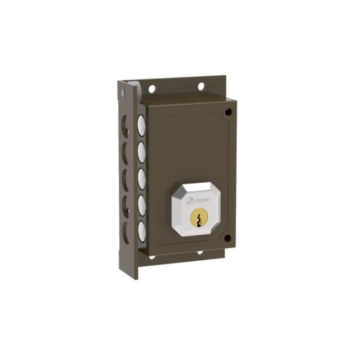 Cerradura sobreponer C9222-I 87X32X140MM bombillo 50MM izquierd marron dorcas