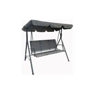 Balancin acero texilene 3 plazas gris antracita import