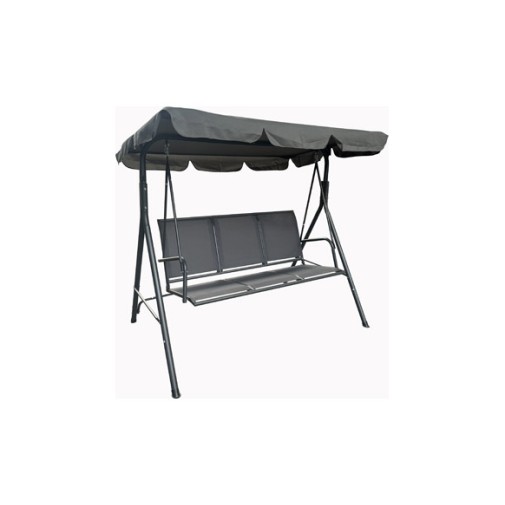 Balancin acero texilene 3 plazas gris antracita import