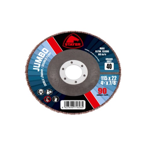 Disco lamina INOX pro-cer 125 gr 80 stayer