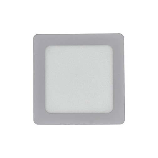 Downlight LED empotrar cuadrado gris kone 22,5CM 18W 1800LM 6000K cristalrecord