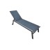 Tumbona aluminio textilene negro import
