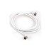 Cable antena conectores acodados 2,5M blanco axil