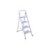 Taburete escalera praktico 4 peldaños gris ambit