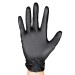 Guante desechable nitrilo diamantado negro 100 uds talla l jbm