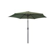 Parasol aluminio inclinable verde oliva 3 m tubo 48 mm con manivela import