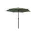 Parasol aluminio inclinable verde oliva 3 m tubo 48 mm con manivela import