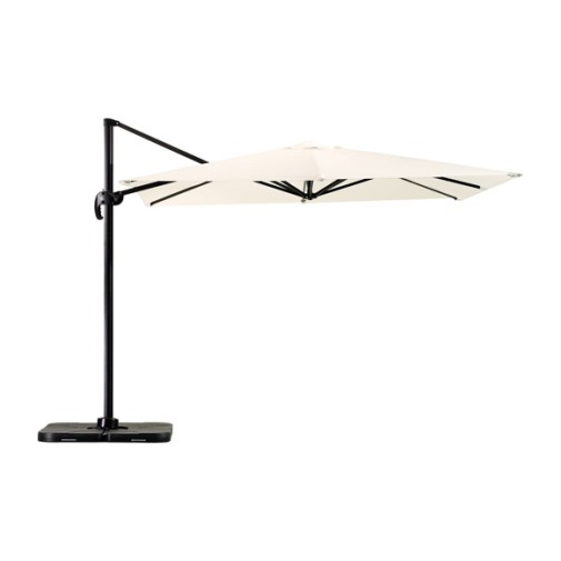Parasol aluminio excentrico 3X3M beige ironside