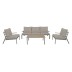 Conjunto cafe acero sand import
