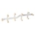 Percha pared madera natural 430 mm 10 ganchos blanco nesu