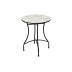 Mesa acero mosaico Ø 60 cm import