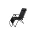 Tumbona plegable relax con cojin zero gravity negro import
