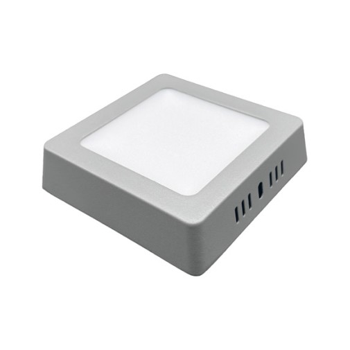 Downlight LED superficie cuadrado gris kone 20,3CM 18W 1800LM 4000K cristalrecord