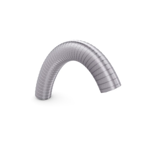 Tubo aluminio retractilado Ø 160-100/ 5 m espiroflex
