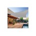 Toldo vela sombreo cuadrado polietileno 185GR 3,6 x 3,6 m blanco roto Natuur