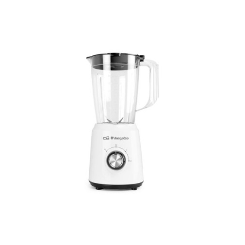 Batidora de vaso blanca 500W 1,5L Orbegozo