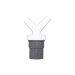 Enlace mixtotubos lisos-encolar doble Ø 40 mm 1"½ crearplast