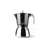 Cafetera acero + aluminio induccion elba 12 tazas negra Ibili