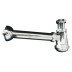 Sifon botella extensible laton cromado con alargadera y plafon Ø 32 mm 1" ½" crearplast