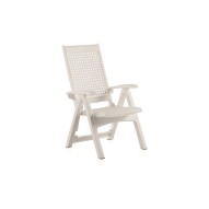 Sillon posiciones resina metal blanco shaf