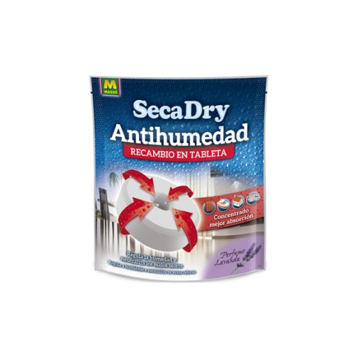 Antihumedad recarga 450 gr tableta secadry lavanda masso