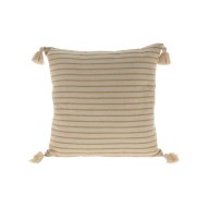 Cojin de algodon 45 x 45 cm natural import