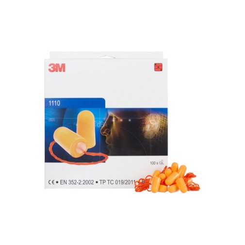 Tapon auditivo desechable (100 pares) con cordon snr 35 db 3M