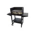 Barbacoa carbon-leña rectangular con refrectario H101 x 125 x 58 cm imex el zorro