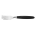 Tenedor mesa ipanema set 3 pzs INOX mango ABS negro 19CM tramontina