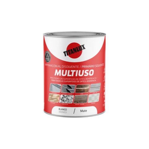 Imprimacion sintetica multiuso mate 2,5 l blanco titanlux