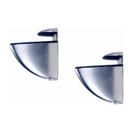 Soporte estante junior clip plata mate 2UDS fepre