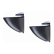 Soporte estante microclip negro 2UDS fepre