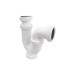 Sifon curvo extensible Ø 40 mm 1" 1/2" crearplast