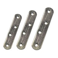 Placa ensamble recto acero bicromatado 60X16MM 100UDS Micel