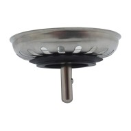 Tapon cesta desague con vastago metal Ø115 INOX crearplast