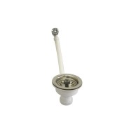 Valvula cesta con rebosadero rectangular Ø 115- Ø 40 1" 1/2" crearplast