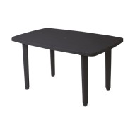 Mesa rectangular resina 140 x 90 cm antracita garden life