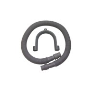 Manguera descarga lavadora extensible con curva 0,60 - 2 m H2O