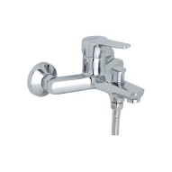 Grifo de baño ducha monomando con kit basik crom genebre